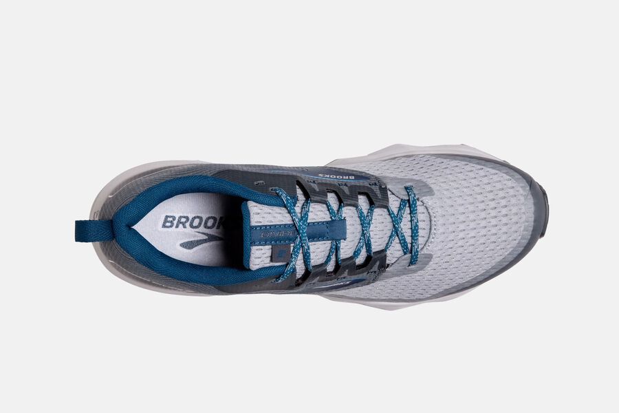 Brooks Running Shoes Mens Grey/Blue - Divide 2 Trail - 4176-AXVSR